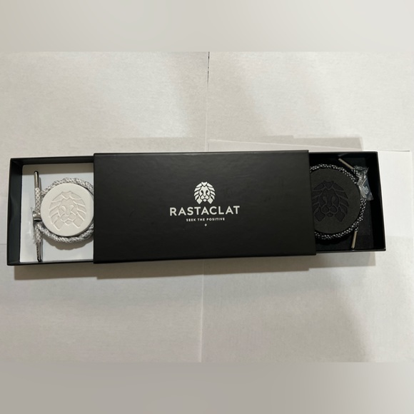 RASTACLAT CHROMATES couples bracelets-black and white - Picture 1 of 7